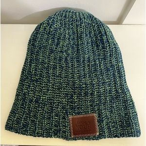 Blue/green Love you Melon beanie